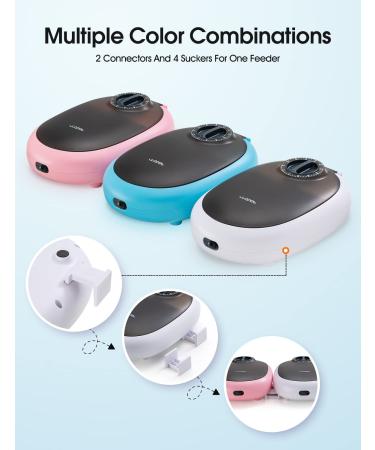 WOPET FT60 Automatic Cat Feeder | 48-Hour Timer, Ice Gel Pack, Refrigeration Function | Ideal for Puppies and Kittens | White - Buy Online on SooperMarket.com