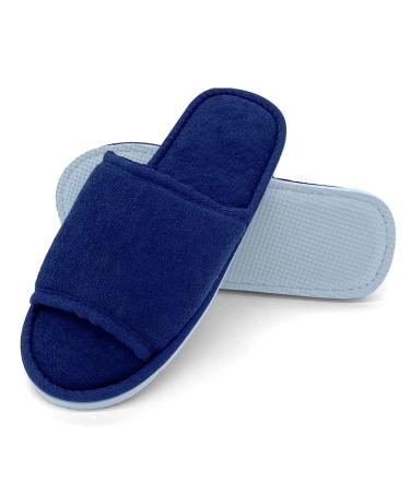 Jomix guests slippers 2 pair of guest hand shoes set unisex washable terry lip frote bathing shoes travel hotel slippers Rustchfeste 36/37 EU X-Schmal 02 blue 2 pair small 2 number