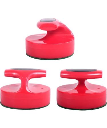Plastic Air Hockey Strikers and Pucks Set - 2 Pushers and 6 Pucks Replacement for Game Tables - Buy Online on SooperMarket.com