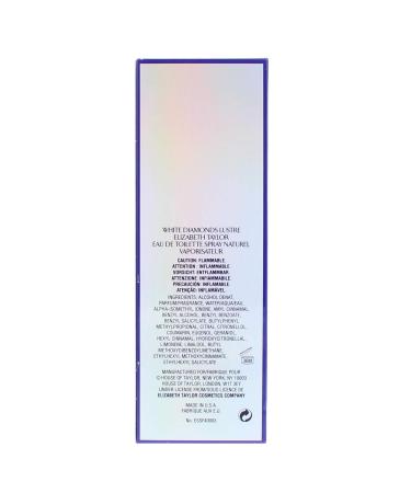 ELIZABETH TAYLOR White Diamonds Luster Eau De Toilette Spray 3.3 Ounce - Buy Online on SooperMarket.com