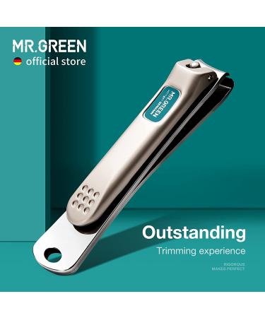 MR.GREEN Curved Blade Nail Clippers - Stainless Steel Manicure Scissors for Fingernails and Pedicures (Medium) - Buy Online on SooperMarket.com
