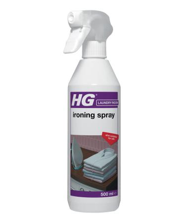 HG Ironing Spray for Creaseless Ironing Wrinkle Release Spritz with a Fresh Fragrance for All Fabrics Easy Iron & Press Laundry Solution 500ml (461050106)
