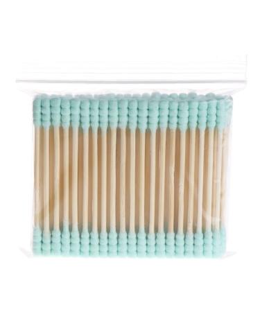 Haorw Bamboo Cotton Swabs (500 pieces) sustainable cotton swabs (green)