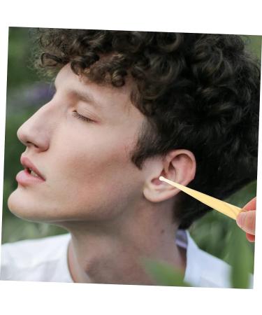 Lurrose 2 Pcs Croissant Ear Cleaning Tools - Ear Wax Pick Set for Clean Ears - Travel-Friendly Earwax Curette Kit - Light Yellow - Buy Online on SooperMarket.com