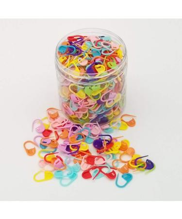 Otylzto 500pcs Assorted Colors Safety Pins Quick Locking Stitch Markers Knitting Markers Crochet Markers Locking Stitch Markers Knitting Place Markers Stitch Needle Clip Crochet Clips StitchSafetyPins-500pcs