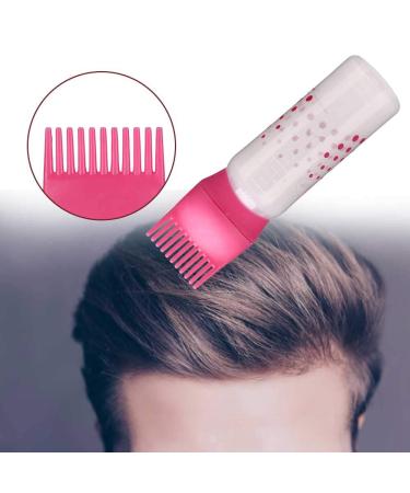 Hair Oil Applicator Brush & Dye Bottle with Comb - 170ml Professional & DIY Hair Color Tool (Rose Red) - International Shipping - Buy Online on SooperMarket.com