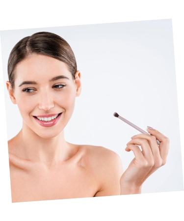 Housoutil Matted Eyeshadow Tool Eyebrow Cosmetic Gold Makeup Ended Foundation Shallow Brush Double - Buy Online on SooperMarket.com