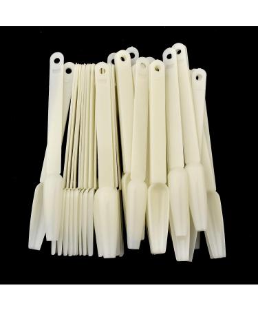 2 Sets of 100 Clear Coffin Ballerina Fan Shape Nail Art Tips Display with Metal Split Ring Holder NT080 - Buy Online on SooperMarket.com