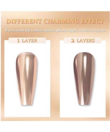 Metal Nail Polish Mirror Nail Varnish Quick Drying Metallic Effect Nail Art Polish (002) - Buy Online on SooperMarket.com
