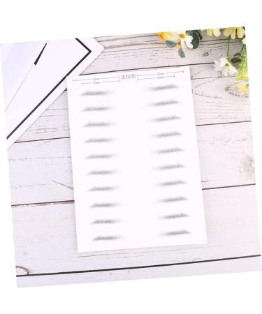 Housoutil 4 Sheets Pairs Adhesive Eyebrow Template Eyebrowsb Simulation Eyebrow 3d Artificial Eyebrow Stickers - Buy Online on SooperMarket.com