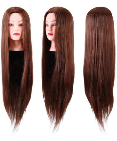 Cikonielf Hair Training Head - Synthetic Fiber for Web Design & Coloring Practice - Washable with Shampoo - Buy Online on SooperMarket.com