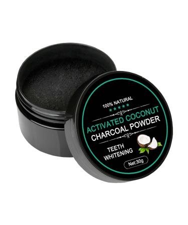 Tooth elevator powder with charcoal - 30 g toothpaste for tooth whitening with natural charcoal |Brightening toothpaste with organic bamboo coal |Activated carbon powder for tooth enamel teeth |Gums