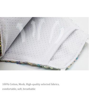 Bling Sequin Fashion Face Mask for Women | Sparkly Glitter with 2 Filters | Reusable Washable Silver - Buy Online on SooperMarket.com