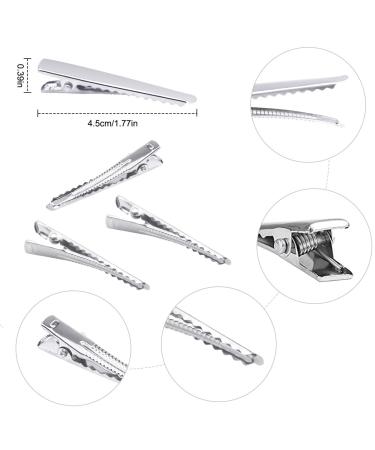 150 Alligator Hair Clips - Non-Slip Metal Crocodile Hair Clips for Women & Girls | Perfect for Hairdressing & DIY - Silver (150 Pieces) - Buy Online on SooperMarket.com