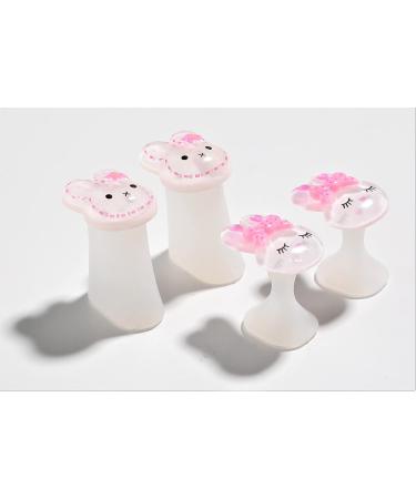  ME BY M 8pcs Bunny Silicone Toe Separators for Pedicures Nail Polish Foot Toe Spacers Nail Art - Buy Online on SooperMarket.com