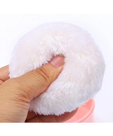 WBTY Baby Talcum Powder Puff Box - Soft Sponge Cushion Storage Container for Home and Travel - Pink - 9x7x7cm - Buy Online on SooperMarket.com