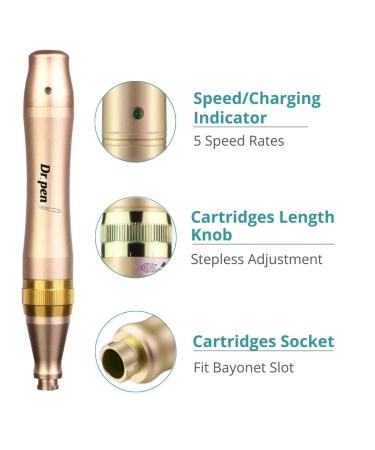 Dr. Pen Ultima M5 Professional Kit - Multi-function Wireless Derma Beauty Pen - Skin Care Tool Kit - 12pins & 36pins & Round Nano Cartridges - Buy Online on SooperMarket.com
