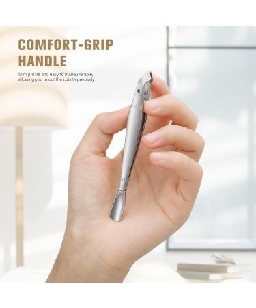 Feryes Nail Skin Clippers & Shaver - 2-in-1 Portable Nail Care Tool for Men & Women - Silver | Mini Nail Cutter with Storage Bag - Buy Online on SooperMarket.com