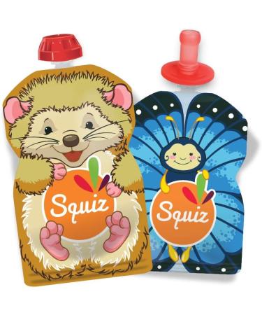 Squiz - Top for Reusable Soft Flask + Spoon Head - BPA-Free - 1 Set for Puree & Compote - Eco-Friendly Accessory - Buy Online on SooperMarket.com