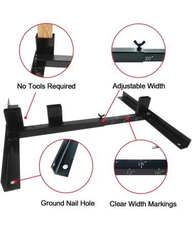 Highwild Adjustable Target Stand Base - H Shape - USPSA/IPSC - IDPA Practice - Upgraded Version - 2 Pack - Buy Online on SooperMarket.com