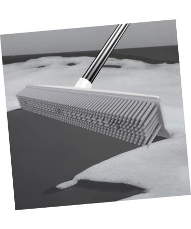Household Carpet Rake & Floor Scrub Brush - Long Handle Cleaning Brush for Carpet Bathroom and Tile - 120x31cm - Buy Online on SooperMarket.com