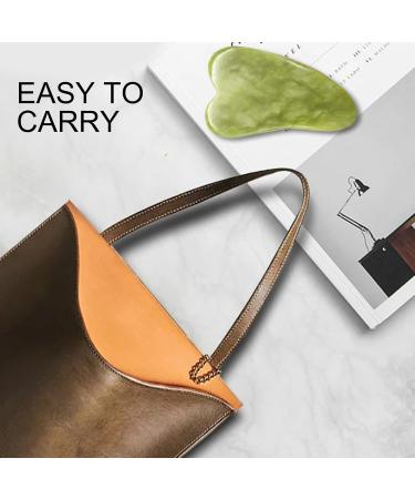 WEISIPU 5-Piece Jade Gua Sha Facial Massage Set | Natural Scraping Tool for Skin Care & Relaxation - Ideal for All Skin Types - Buy Online on SooperMarket.com