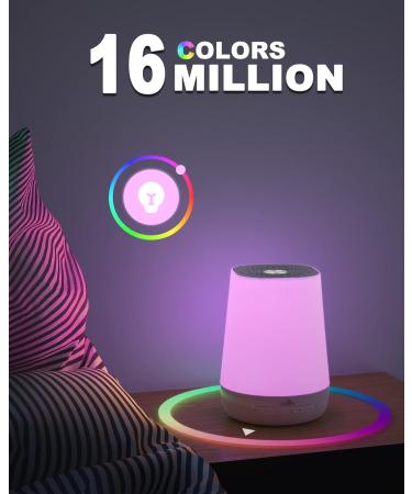 Portable Baby Sound Machine with Night Light | 34 Soothing Sounds | Remote Control via App-WiFi | Ideal for Adults, Kids, Travel | BABYMUST BM01 - Buy Online on SooperMarket.com