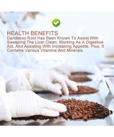 Organic Roasted Dandelion Root Tea - 130g Vegan Non-GMO Gluten-Free | Support Liver Health - Buy Online on SooperMarket.com