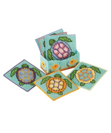 Herrschners Sea Turtles Coasters Plastic Canvas Kit
