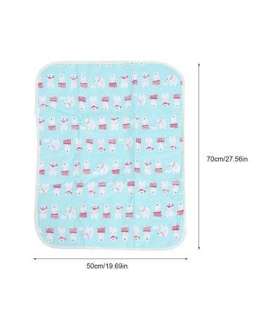 Buy Waterproof Breathable Baby Mattress Wrap - Washable & Reusable Diaper Support for Kids & Adults (Blue) | International Shipping Available - Buy Online on SooperMarket.com