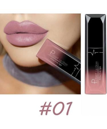 Matte Lipstick HERBENJOY Lipgloss Liquid Blush Lipsticks For Women Long Lasting Waterproof Non-Stick Cup Not Fade High Pigmented Velvet Lipstain (#01) - Buy Online on SooperMarket.com