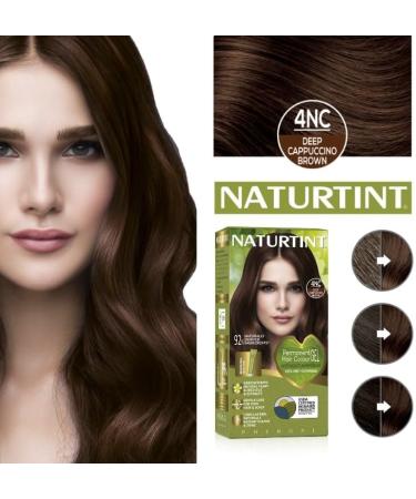 Naturtint 4NC Deep Cappuccino Brown Permanent Hair Colour - Ammonia Free with Grey Coverage, Nourishment, and Protection - Buy Online on SooperMarket.com
