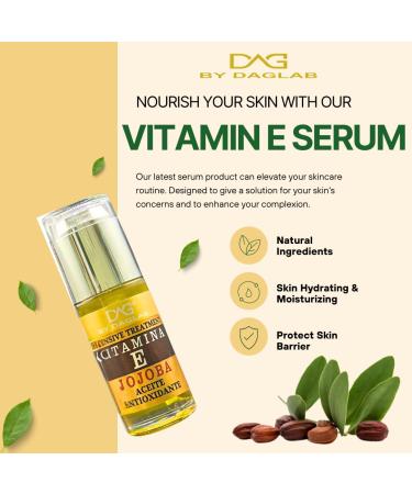 Vitamin E Oil (1.3 Fl Oz) - Intensive Cosmetic Treatment with Jojoba Aloe Vera Argan & Glycerin | Buy Internationally - Buy Online on SooperMarket.com