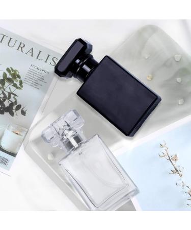 Enenes Glass Refillable Perfume Bottle 6 Pcs Portable Square Empty Glass Perfume Atomizer Bottle 30ml/1 oz. Spray Glass Bottle Atomizer Container Black - Buy Online on SooperMarket.com