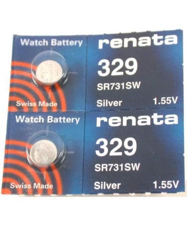 #329 Renata Watch Batteries 2Pcs