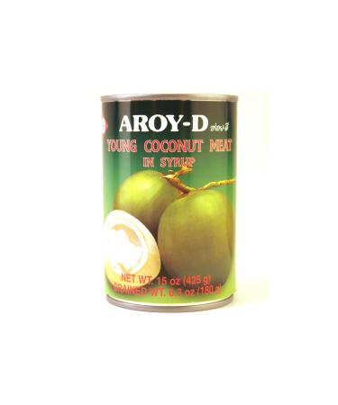 Young Coconut Meat in Syrup - 15oz (Pack of 3)