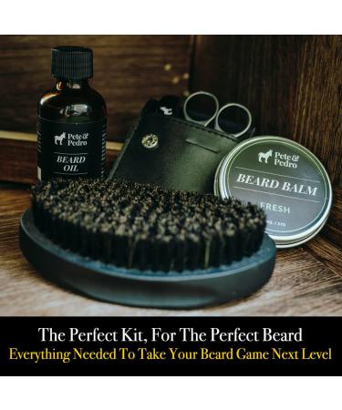 Pete & Pedro Beard Care Kit 4-Piece Grooming Set | Comb Scissors Balm & Oil | Shark Tank Featured - Buy Online on SooperMarket.com