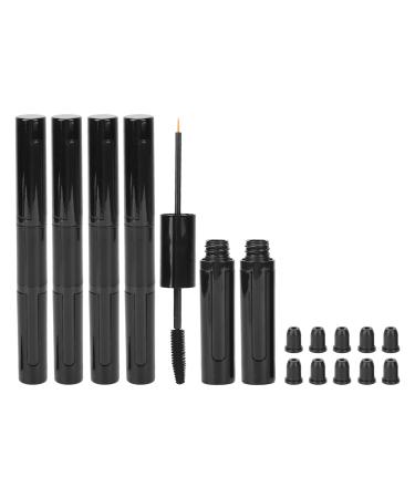 5pcs Mascara Tubes  Empty Mascara Tube Black Eyelash Wand Cream Bottle  DIY Making Safe Durable Spiral Design Refillable Container for Liquid Eyeliner