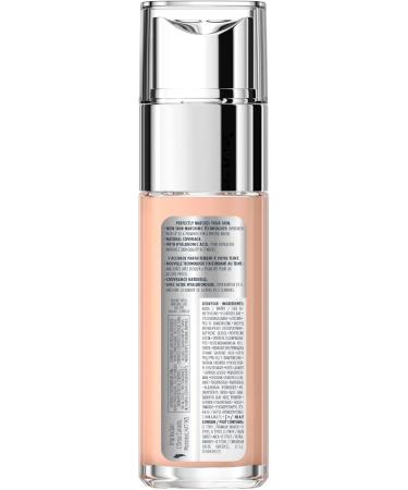 L Or al Paris Super-Blendable Foundation Skincare Infused with Hyaluronic Acid & 80% Moisturizing Cream Hydrates Skin in 72H & Improves Skin Quality in 2 Weeks 0.5C Rose Porcelaine - 30ml - Buy Online on SooperMarket.com