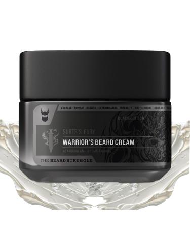 Beard Cream for Men by Beard Struggle -Surtr's Fury Beard Butter Moisturizer & Softener for Men - Itch Relief Hydration with Avocado & Jojoba Oils - Beard Mustache & Corase Growth Cream 50g