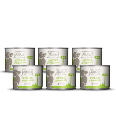 Mjamjam Premium Wet Dog Food (6 x 200g) - Delicious Beef with Cooked Potatoes & Crispy Peas Deer & Wild Boar | International Shipping Available - Buy Online on SooperMarket.com