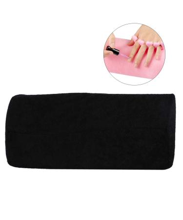 Soft Sponge Hand Cushion for Nail Art Salon - Detachable Washable Arm Rest Pad in Black - Buy Online on SooperMarket.com
