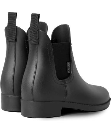 Horze Bonn Rubber Paddock Boots Black EU 42 - Durable and Stylish Horse Riding Footwear - Buy Online on SooperMarket.com