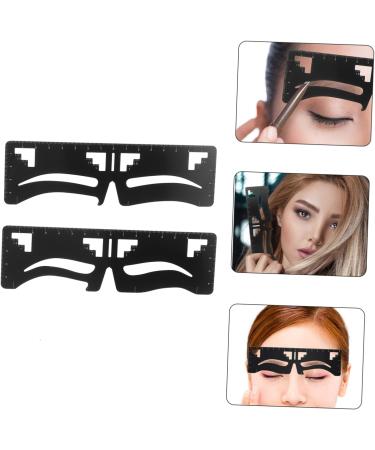 PLAFOPE 2pcs Eyebrow Ruler Microblading Template Mini Eyebrow Measuring Tool Eyebrow Trimming Designer - Buy Online on SooperMarket.com