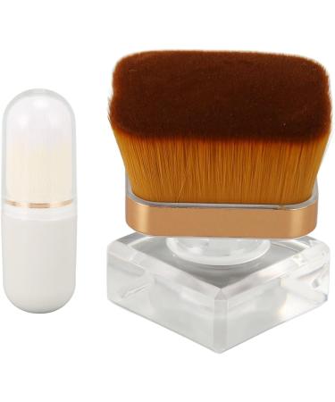 Foundation Makeup Brush Loose Powder Brush Fluffy Hair Strong Powder Grip Thickening Die Casting With Storage Box For Daily Use - Buy Online on SooperMarket.com