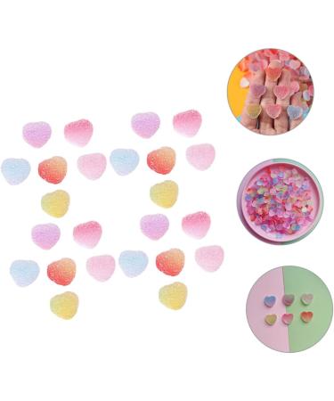 Toyvian 60pcs Simulation Gummies Candies Models Resin Candy Embellishments Taste Material - Buy Online on SooperMarket.com