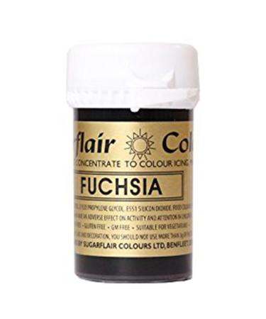 Sugarflair Fuchsia Spectral Food Colouring Paste Highly Concentrated for Use with Sugar Pastes Buttercream Royal Icing or Cake Mix Vibrant Colour Dye - 25g