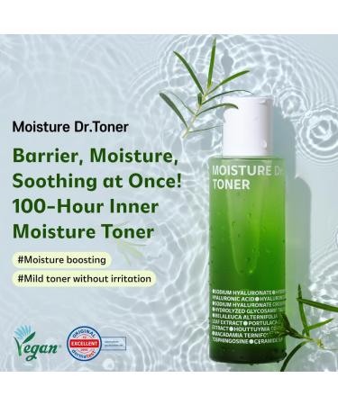 ISOI Moisture Dr. Soothing Toner 130ml | Hydrating Facial Toner with Tea Tree Ceramide & Hyaluronic Acid | Soothes & Strengthens Skin Barrier - International Shipping Available - Buy Online on SooperMarket.com