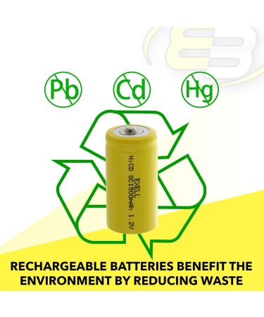 SubC 1.2V 1500mAh NiCD Rechargeable Battery | Ideal for Electric Mopeds RC Devices & Tools - Worldwide Shipping - Buy Online on SooperMarket.com