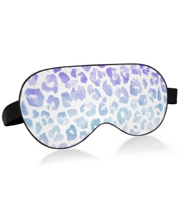 Haskirky Light Blocking Eye Mask Breathable and Adjustable Adult Men and Women Travel on Business Trips Yoga Meditation Light Smooth Comfortable Eye Mask Office Deep Sleep Goodies Gradient Leopard